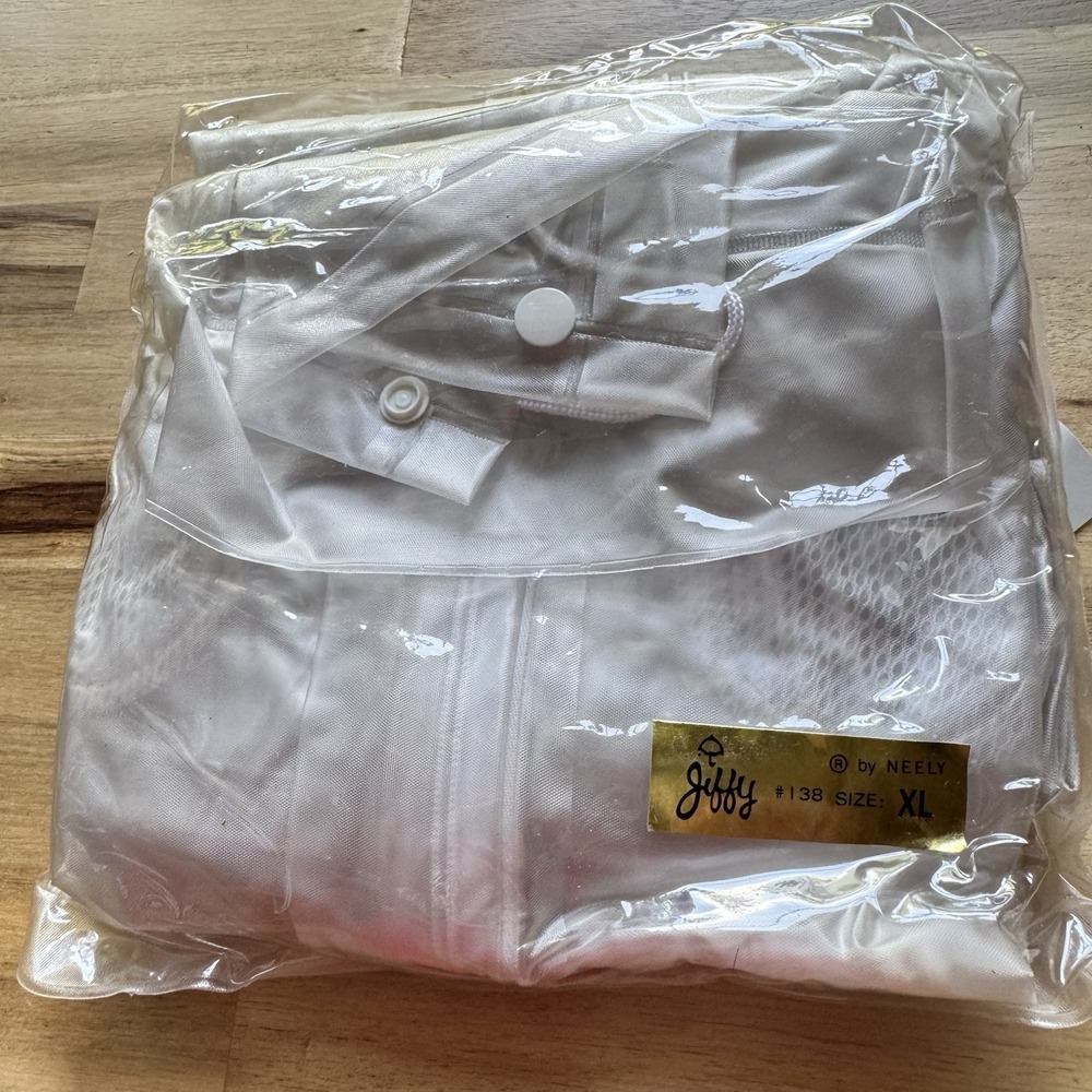 Vintage NEW Jiffy Neely‎ Clear Golf Raincoat XL with Travel Case – Sports Gear